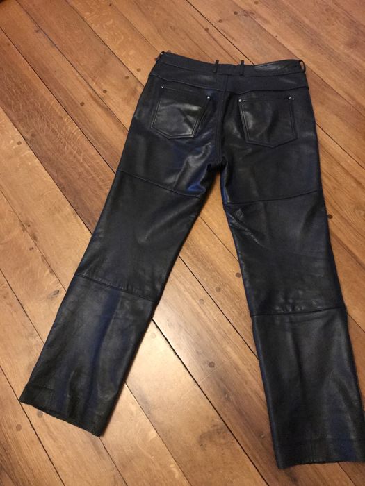 Кожані натуральні штани