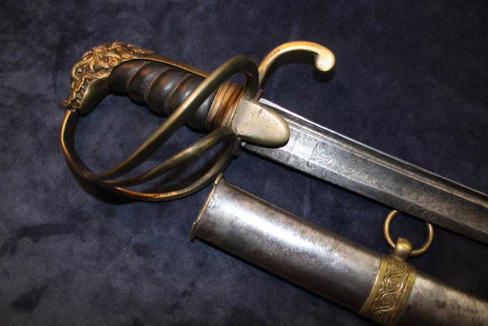Espada Sabre Antigo  oficial general português reinado D.Miguel I