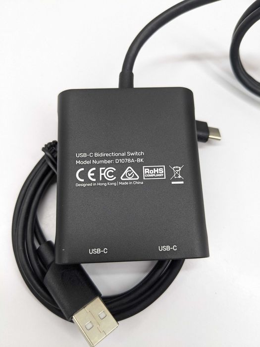 Двонаправлений Unitek USB-C перемикач екранів 8K 60Hz з PD 100W