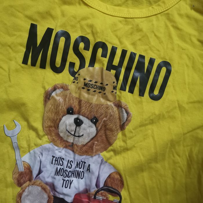 T shirt damski żółty Miś z misiem M