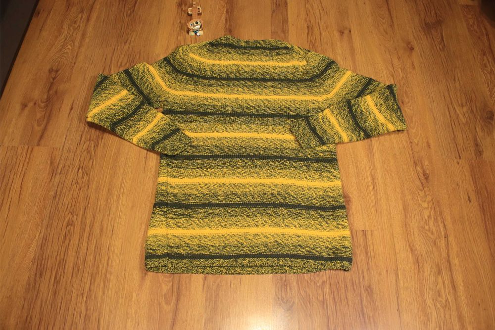 Sweter McNeal r. S żółty okrągły dekolt bawełna