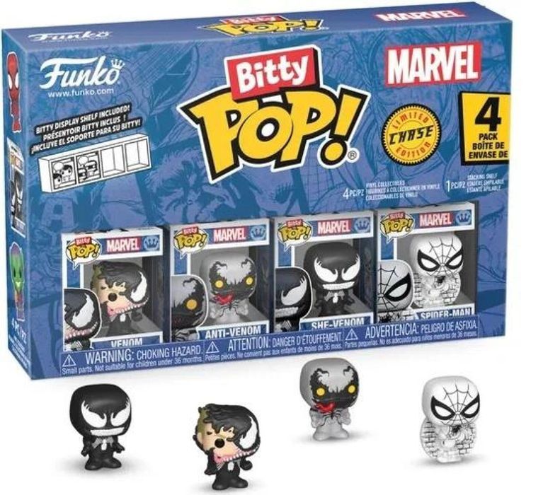 Figurka Funko POP Marvel: Venom 4-pak mix karton,98x30 mm