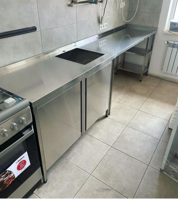 Столи та мийки з нерж. Виробництво!