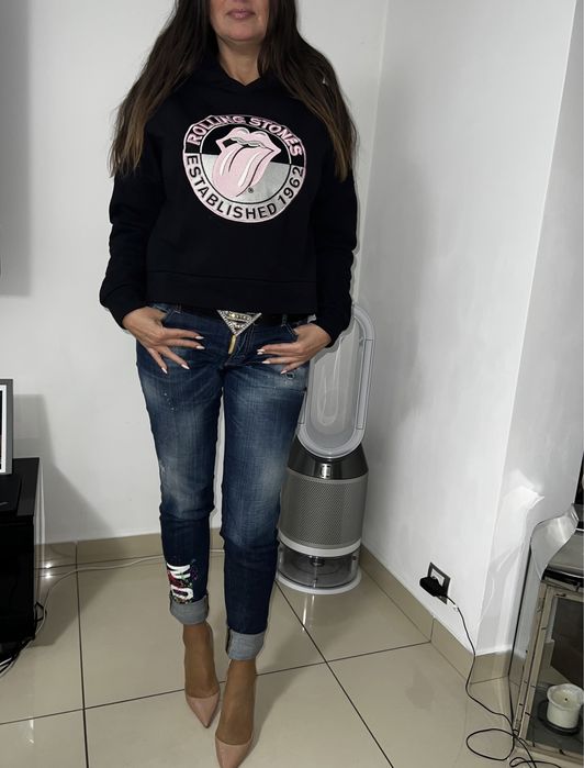 Bizuu, bluza z kapturem, the Rolling Stones roz S