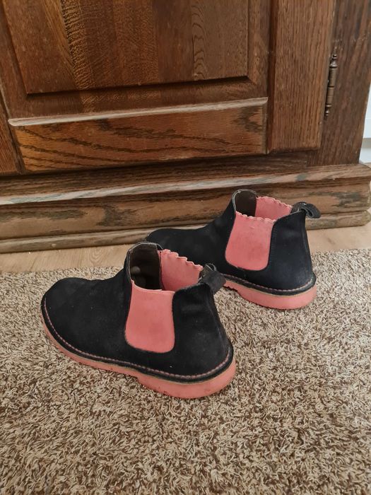 Botas baixas de camurça 36