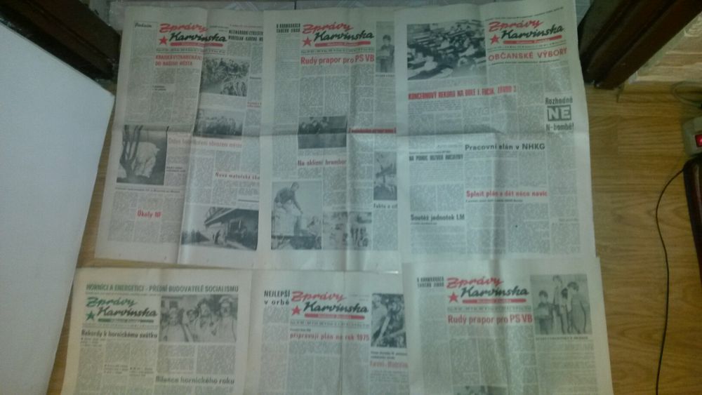Stare gazety czeskie Sprawy Karwinska