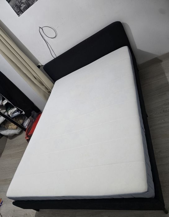 Cama + colchão casal, como nova