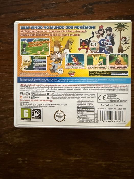 Jogo Nintendo 3DS - Pokemon Sun