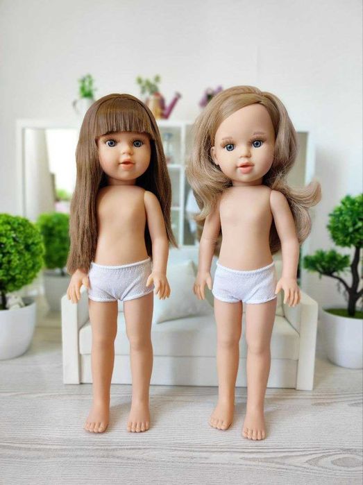Лялька без одягу кукла голишка Marina&Pau, 40 см
