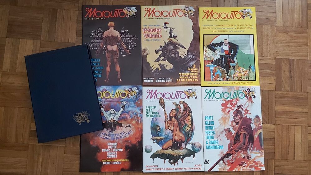 Várias colecções o mosquito completas