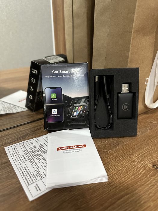 Apple Carplay и Android Auto Адаптер для беcпроводного подключения