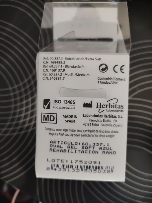 Bola de fisioterapia oval