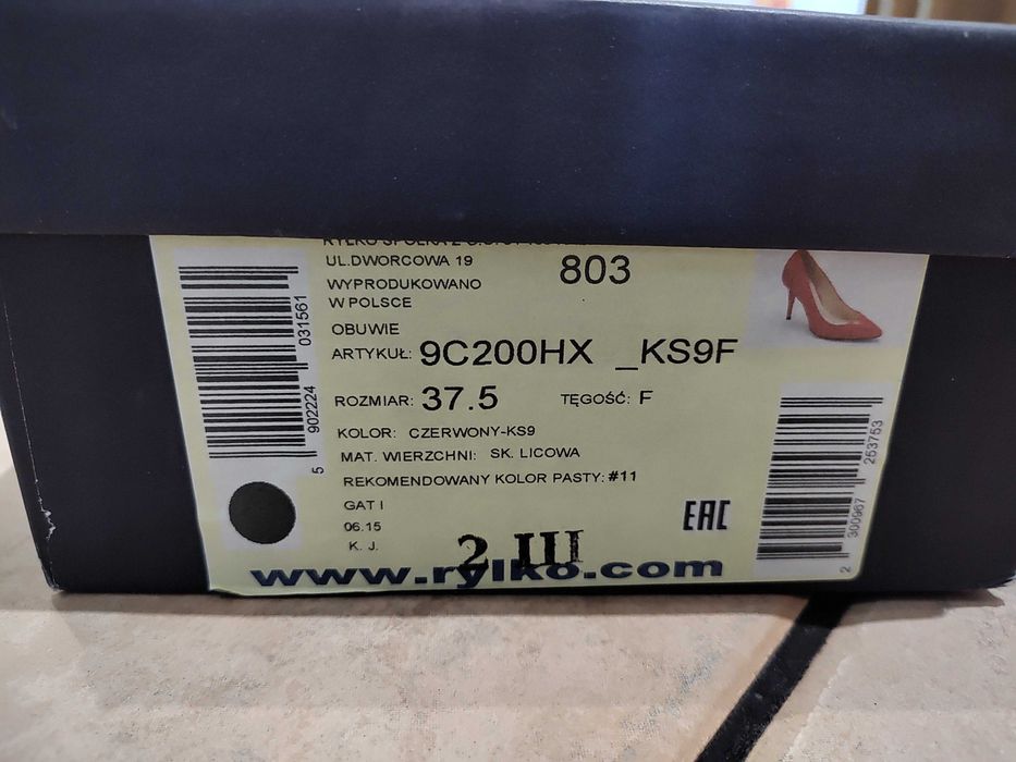 Czółenka Ryłko Estima 37,5 9C200HX KS9