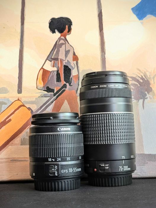 Canon EOS 550D + EF-S 18-55mm + EF 75-300mm | великий комплект