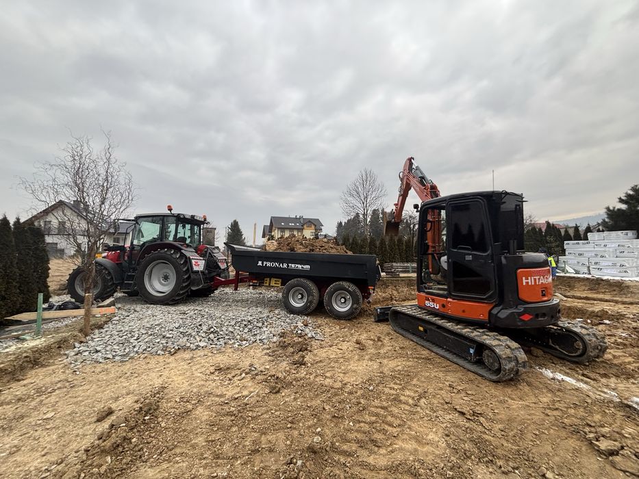 Wywoz ziemi gruzu załadunek transport 4x4