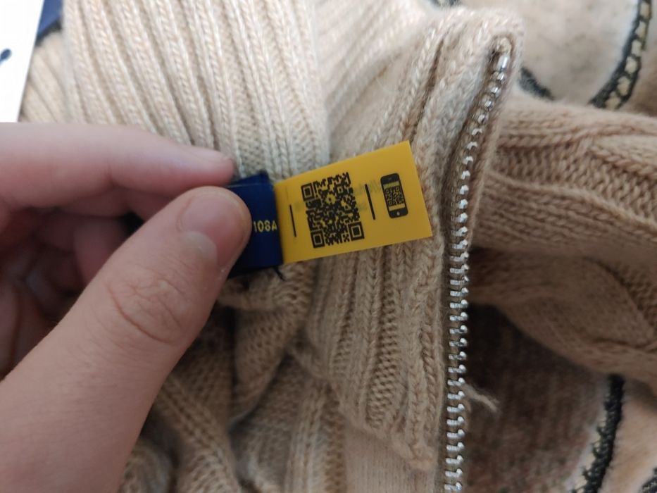 В’язаний світшот Polo Ralph Lauren / 1/4 zip / полузамок / кофта поло