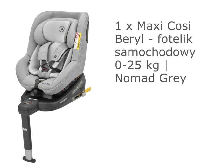 Maxi Cosi Beryl - fotelik samochodowy 0-25 kg Nomad Grey
