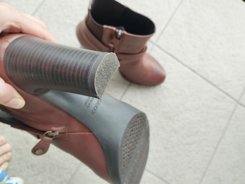 Buty Geox damskie 40 jak NOWE botki brązowe skóra