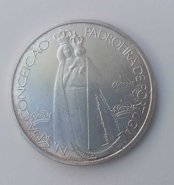 Moeda Srª da Conceição - 1000 escudos - Prata