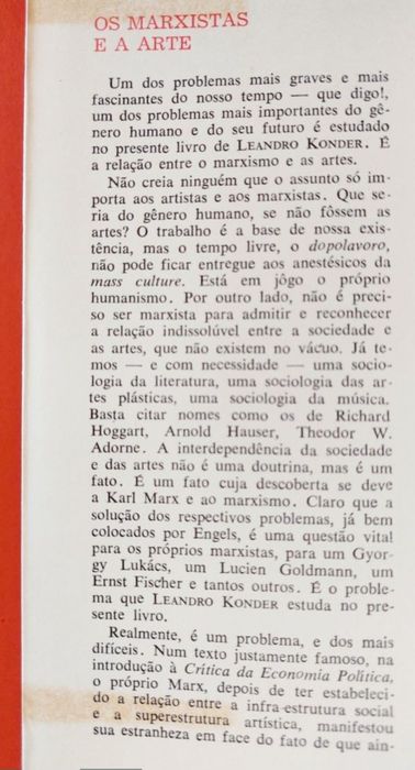 Os Marxistas e a Arte