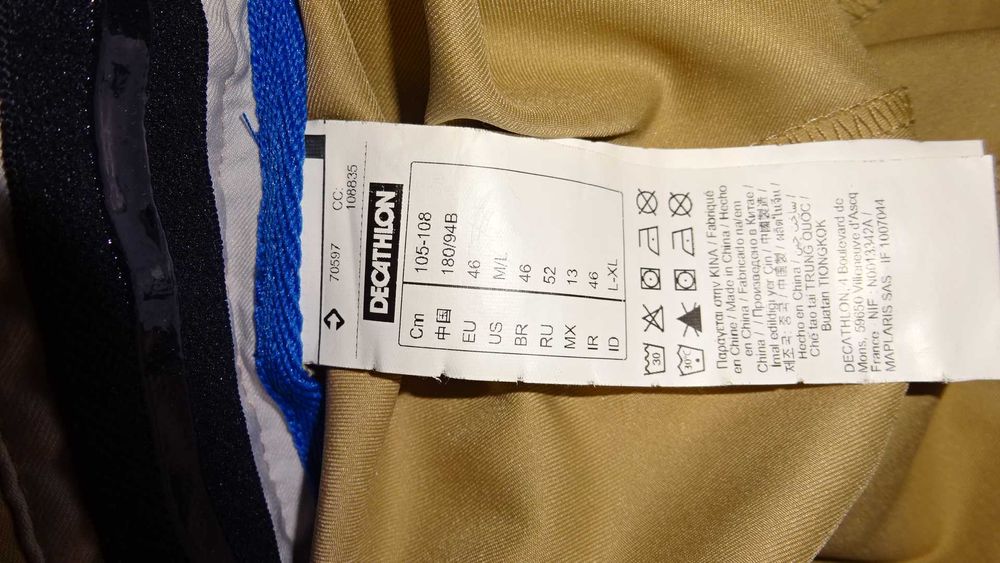 Spodnie Decathlon  do golfa uniwersalne 36