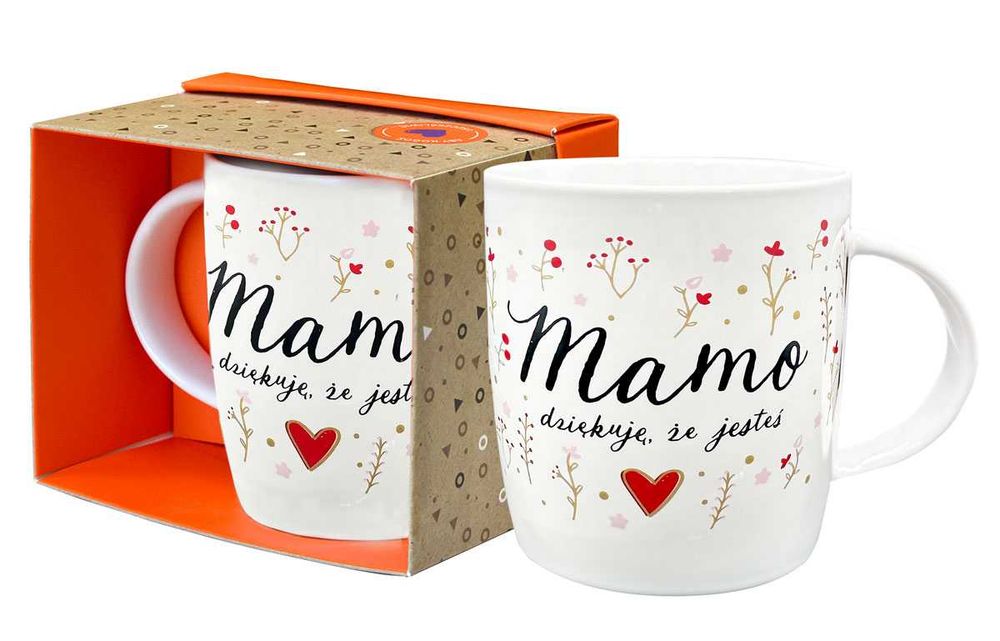 Kubek dla Mamy Porcelanowy 350ml. Piękny Prezent!