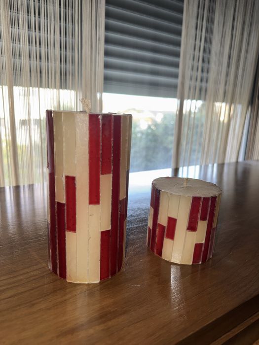 Par de velas modernas