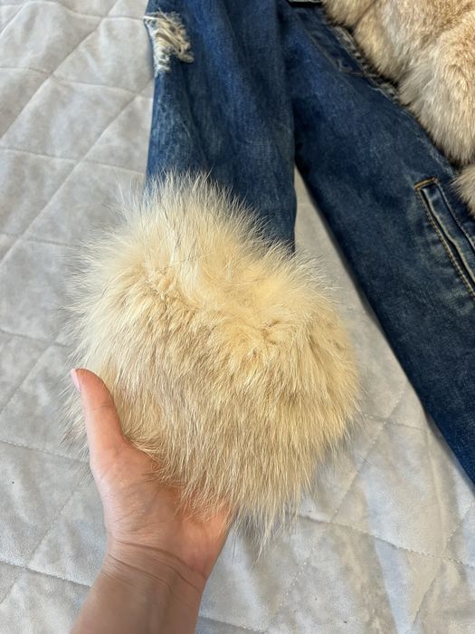 Parka zimowa z naturalnym futrem