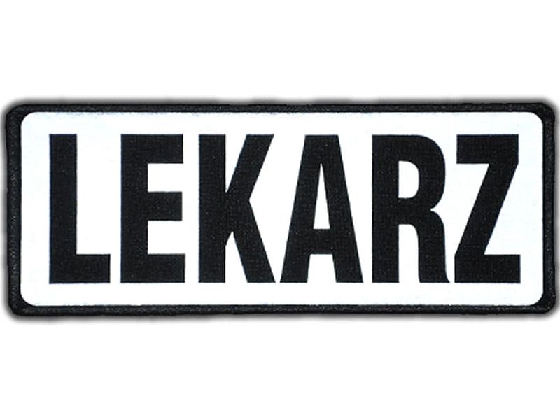 Emblemat funkcyjny odblaskowy na rzepie 13 x 5 cm NOWY