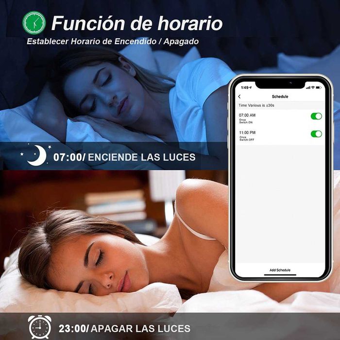 EXTRASTAR 2 Lâmpadas Alexa LED inteligente E27, 10 W, 800 lm