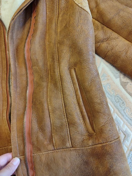 Тепла дублянка на овчині