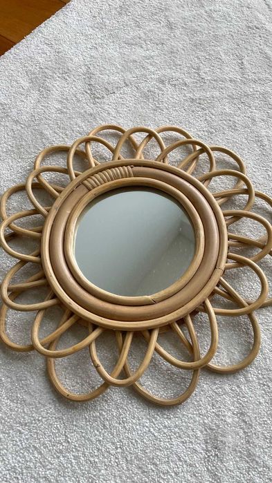 Espelho decorativo de rattan - LaRedoute (36cm)