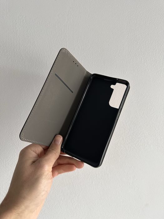 Etui z klapką zamykane czarne do SAMSUNG GALAXY S21 FE