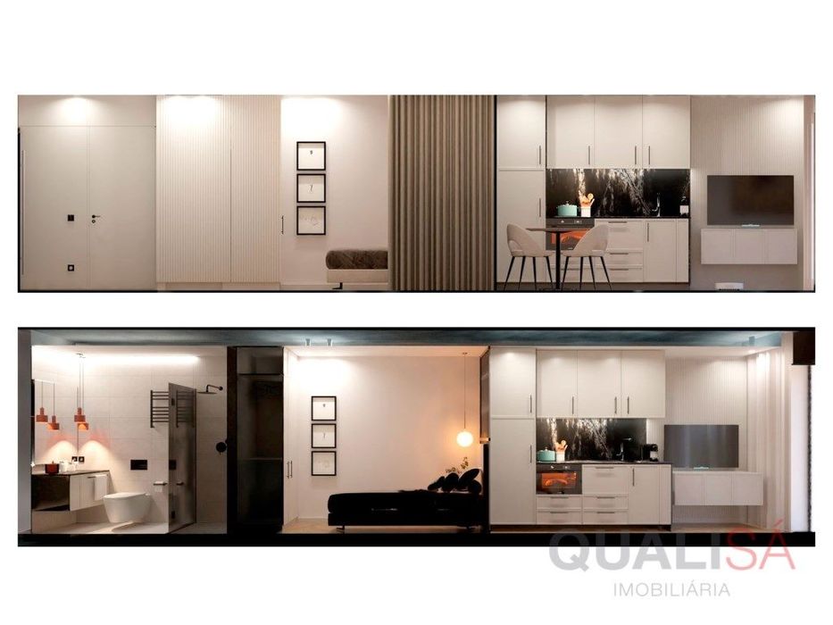 Apartamento T1 novo, equipado e mobilado no centro histórico de Bra...
