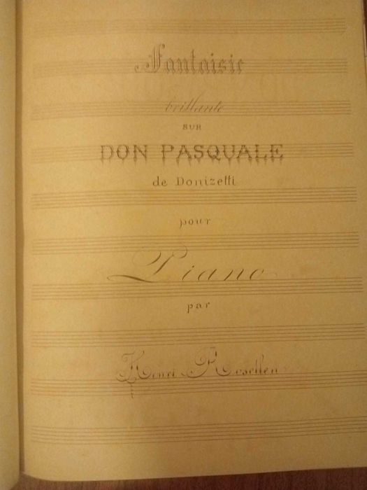 Grande volume de partituras antigas – Piano – séc. XIX/XX – Ricordi, Schott, Litolff