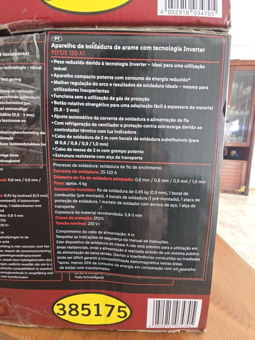 Máquina soldar inverter  parkside