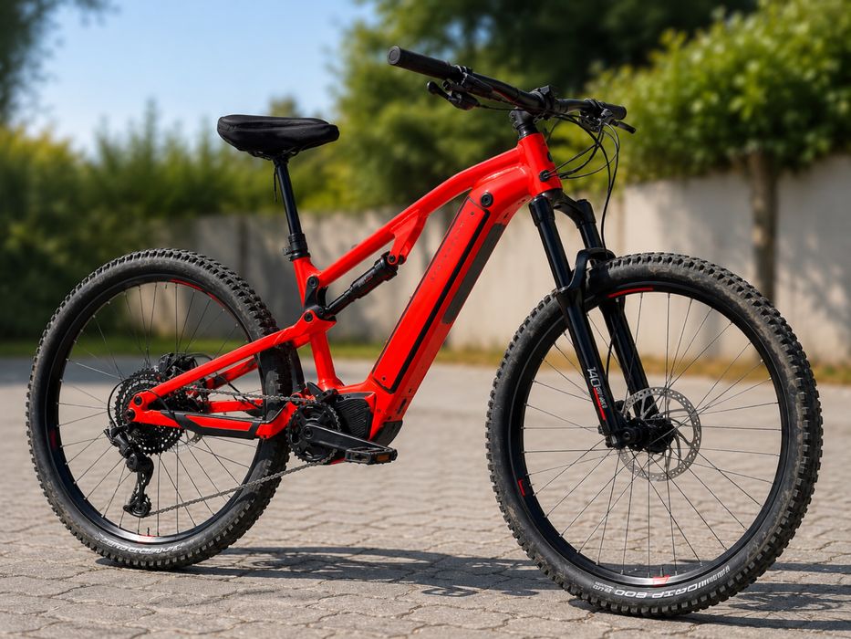 Bicicleta BTT Elétrica como nova  Suspensão Total 29” E-EXPL 520 S – Vermelho Vivo