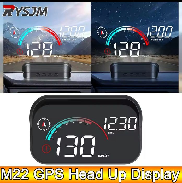Проекционный дисплей спидометра на лобовое стекло модель M22 HUD GPS