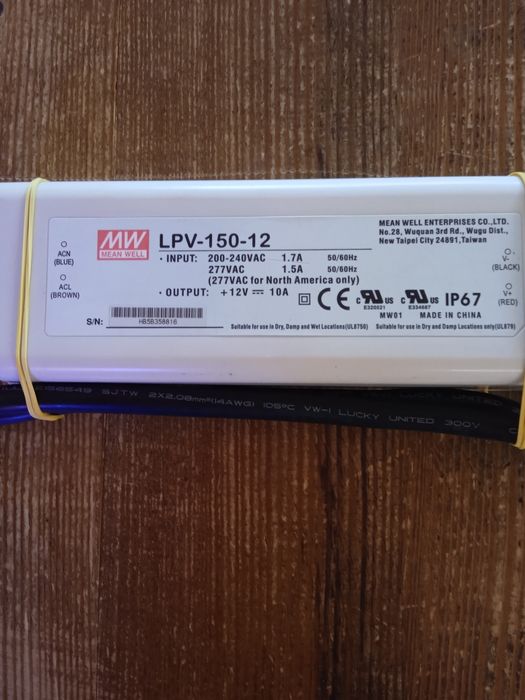 MEAN WELL LPV-150-12. 12в 10а.