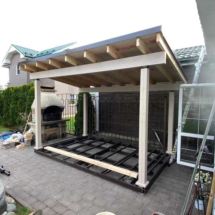 Беседки альтанки тераси хозблоки автонавіси