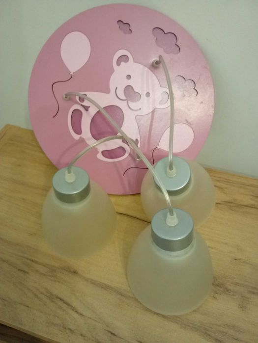 Lampy lampa do pokoju dziecięcego motyle miś