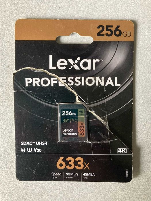 Cartão de Memória Lexar SDXC UHS-I 633x - 256GB