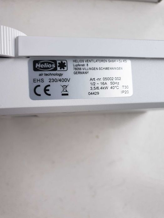 Sterownik nagrzewnicy elektrycznej  Helios Ventilatoren EHS. Zniżka