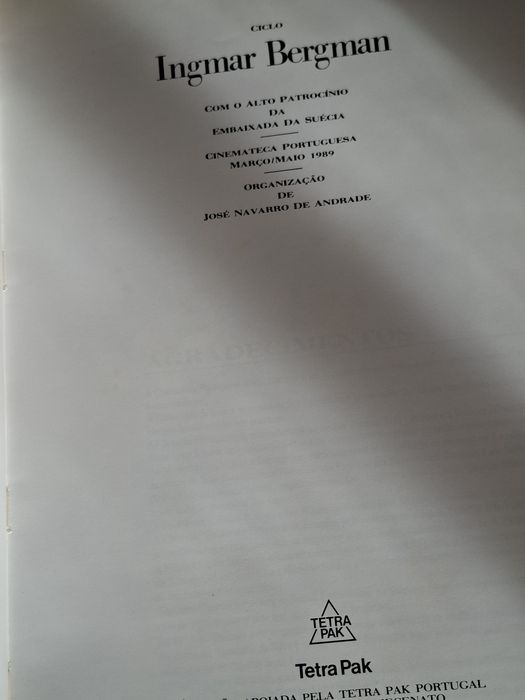 Grande livro álbum sobre o realizador Ingmar Bergman