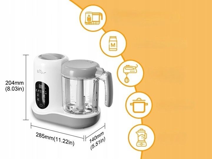 Robot kuchenny Bear SJJ 330 W biały baby cooker