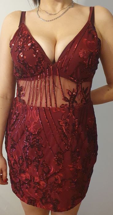 Sukienka cekinowa XL