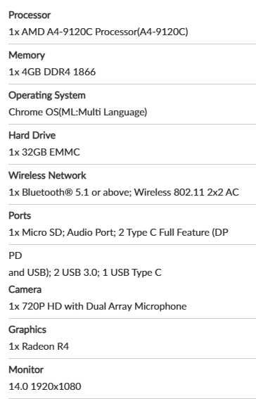 Lenovo 14E ChromeBook (typ 81MH) Notebook Laptop 14 cali ChromeOS
