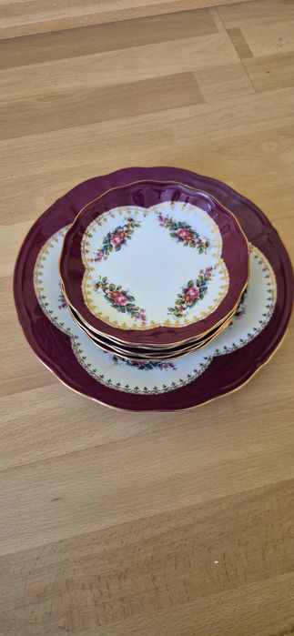 Talerze, talerzyki z Ćmielowa, porcelana Ćmielów