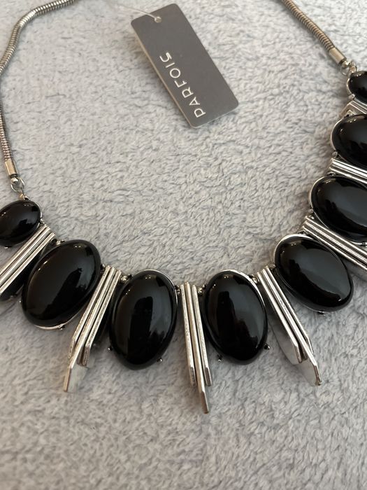 Colar Parfois - prateado e preto