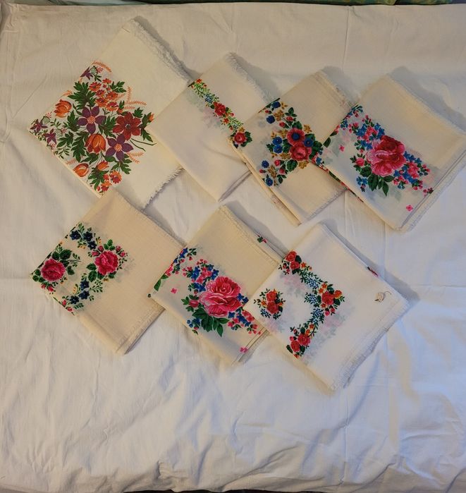 Хустки тернові українські  старовинні акрилові платочки